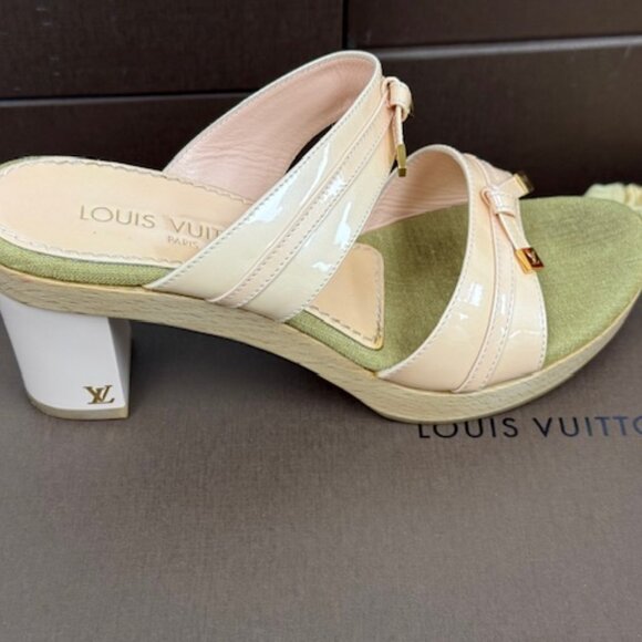 Louis Vuitton Opalescent Block Heel Sandals - Picture 4 of 7